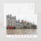 Aberdeen Castlegate bâtiments vue carte postale (Devant / Derrière)