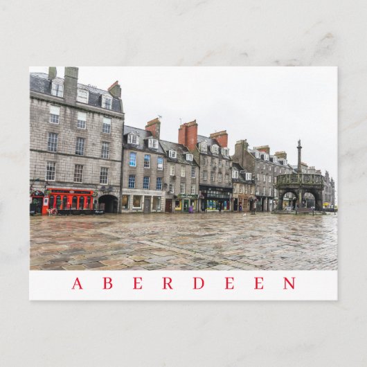 Aberdeen Castlegate bâtiments vue carte postale (Devant)