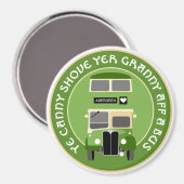  Aberdeen Double-decker bus Magnet Magneet (Voorkant / Achterkant)