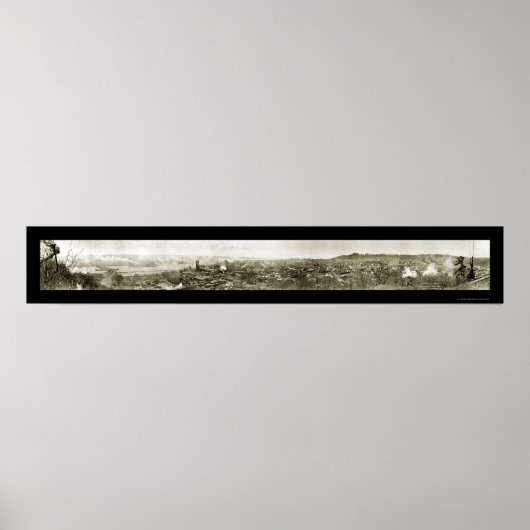 Aberdeen Grays Harbour Foto 1912 Poster (Voorkant)