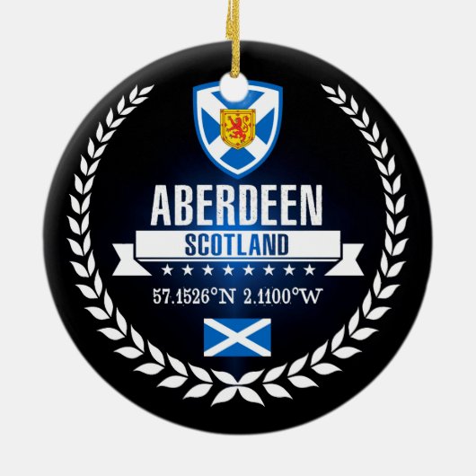 Aberdeen Keramisch Ornament (Achterkant)