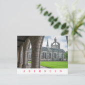 Aberdeen King's College uitzicht briefkaart (Staand voorkant)