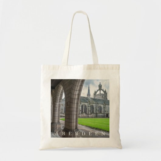Aberdeen King's College uitzicht canvas tas (Voorkant)