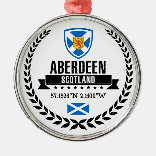 Aberdeen Metalen Ornament (Voorkant)