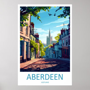 Aberdeen Reispark Poster Ski Vintage Nationaal