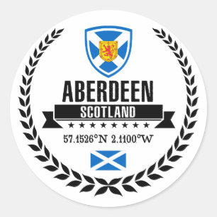 Aberdeen Ronde Sticker