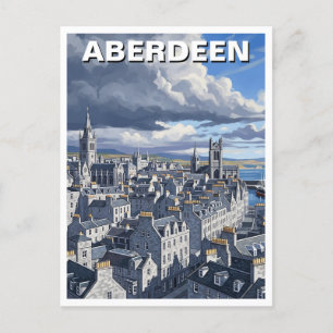 Aberdeen Scotland Travel Briefkaart