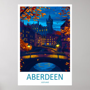 Aberdeen Ski Vintage Park Nationale Reisposter Poster