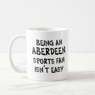 Aberdeen sportfan, zijnde koffiemok
