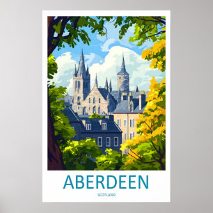 Aberdeen Vintage Reisposter Nationaal Ski-park Poster