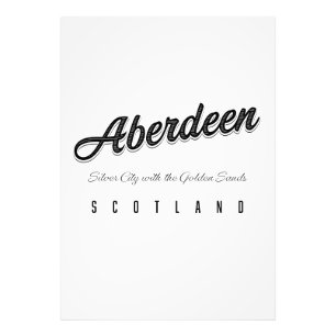 Aberdeen "Zilveren Stad met de Gouden Zanden" Foto Afdruk