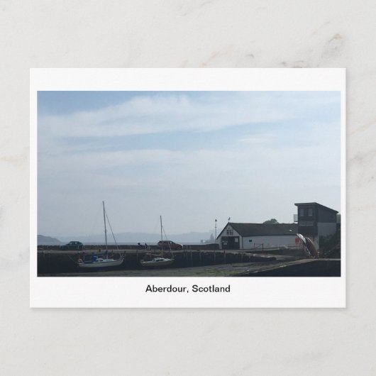 Aberdour Harbour op een heldere dag Briefkaart (Voorkant)