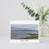 Aberdour, Schotland - Cloudy Beach Briefkaart (Staand voorkant)
