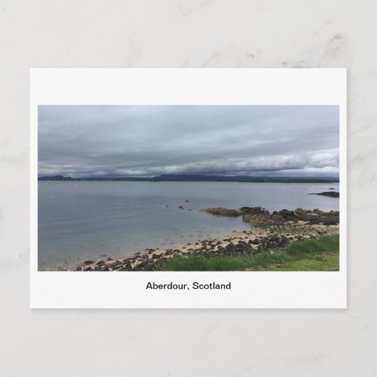 Aberdour, Schotland - Cloudy Beach Briefkaart (Voorkant)
