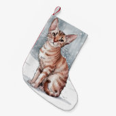 Abessijnse Kat Kerstkous Kleine Kerstsok (Voorkant (Hangend))