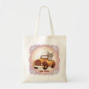 Abessijnse Kat Rijdt Auto Tote Bag