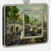 ABH Antietam Verzilverd Kader Ornament (Rechts)