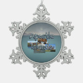 ABH Apostle Islands Tin Sneeuwvlok Ornament (Voorkant)