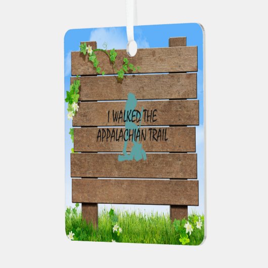 ABH Appalachian Trail Hiker Ornament (Voorkant links)