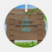 ABH Appalachian Trail Hiker Ornement en verre (Verso)