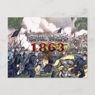 ABH Burgeroorlog 1863 Briefkaart