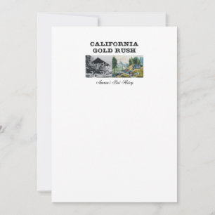 ABH California Gold Rush Notitiekaartje