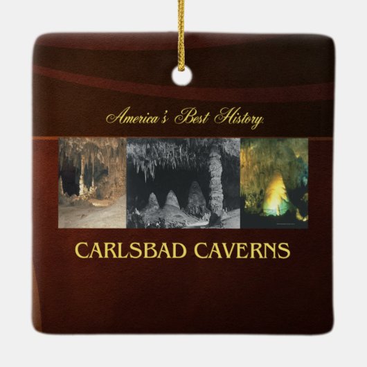 ABH Carlsbad Caverns Keramisch Ornament (Achterkant)