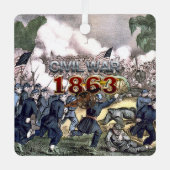 ABH Civil War 1863 Metal Ornament (Voorkant)