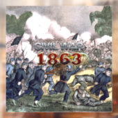 ABH Civil War 1863 Window Cling Raamsticker (Vel 2)