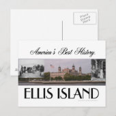 ABH Ellis Island Briefkaart (Voorkant / Achterkant)