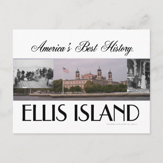 ABH Ellis Island Briefkaart (Voorkant)