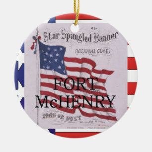 ABH Fort McHenry Keramisch Ornament
