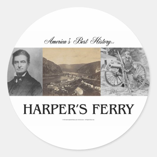 ABH Harper's Ferry Ronde Sticker (Voorkant)