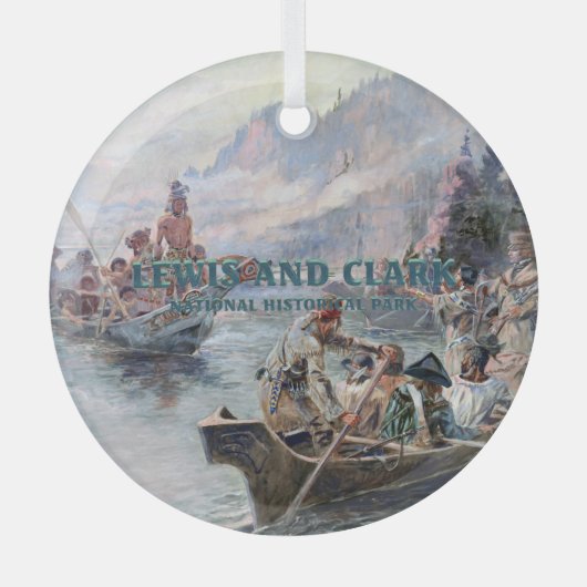 ABH Lewis en Clark Glass Ornament (Voorkant)