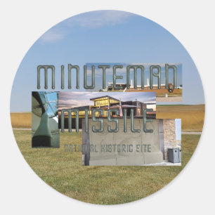 ABH Minuteman-raket Ronde Sticker