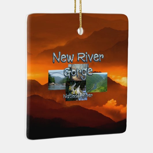 ABH New River Gorge Keramisch Ornament (Rechts)