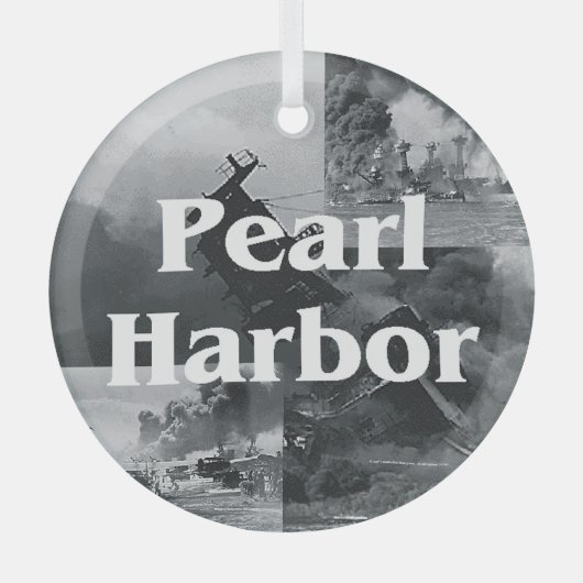 ABH Pearl Harbour Glass Ornament (Voorkant)