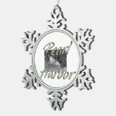 ABH Pearl Harbour Tin Sneeuwvlok Ornament (Rechts)