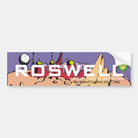 ABH Roswell Bumpersticker (Voorkant)
