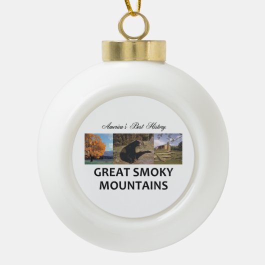 ABH Smoky Mountains Keramische Bal Ornament (Voorkant)