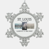 ABH St. Louis Gateway Tin Sneeuwvlok Ornament (Voorkant)