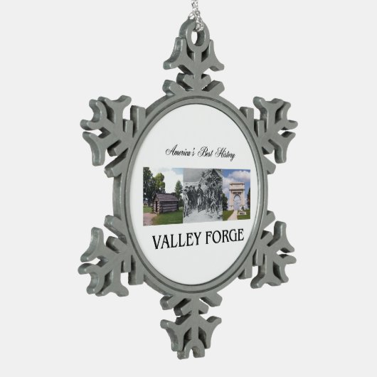 ABH Valley Forge Tin Sneeuwvlok Ornament (Links)