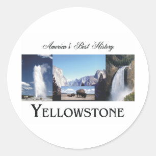ABH Yellowstone Ronde Sticker