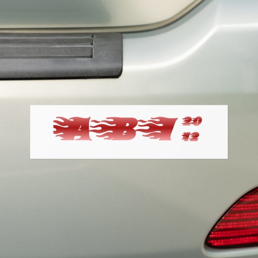 ABI 2012 BUMPERSTICKER (Op auto)