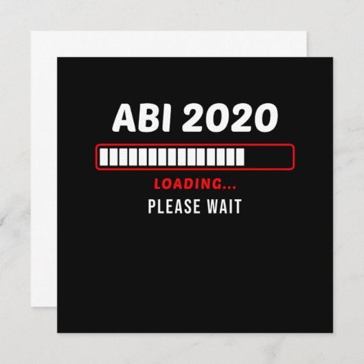 ABI 2020 Laden Computer Nerd Afstuderen Day Cadeau Kaart (Voorkant / Achterkant)