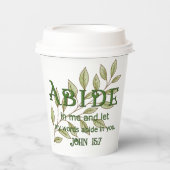 Abide bij mij Christelijk Papieren Bekers (Voorkant)