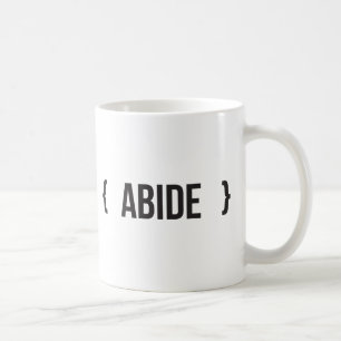 Abide - Brackset - zwart en wit Koffiemok