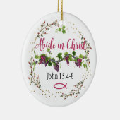 Abide in Christus Keramisch Ornament (Rechts)