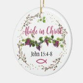 Abide in Christus Keramisch Ornament (Links)
