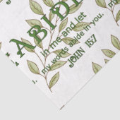 Abide in me Christelijk weefselpapier Tissuepapier (Detail)